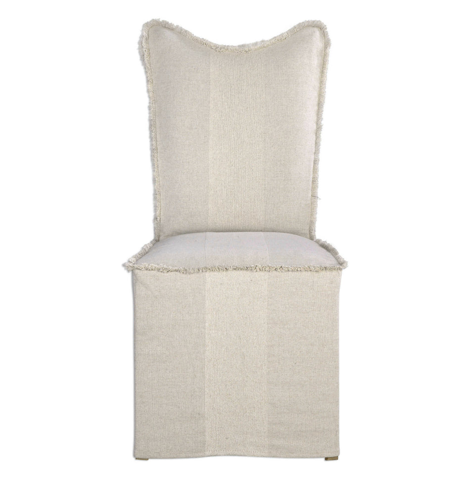 Lenore Armless Chair, Flax