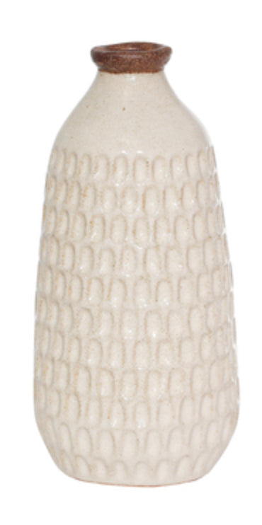 Ivory Dimpled Vase - 9