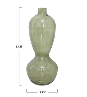 
                  
                    BV Green Glass Vase
                  
                