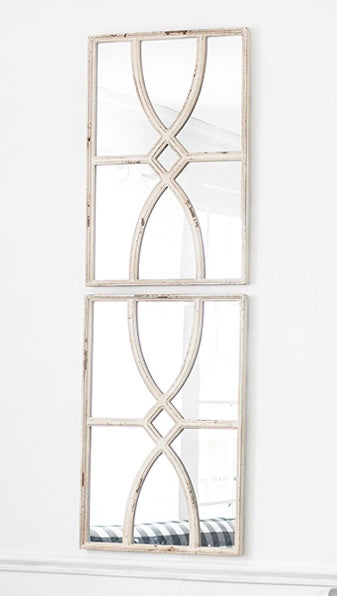 
                  
                    Antique White Wood Frame Mirror
                  
                