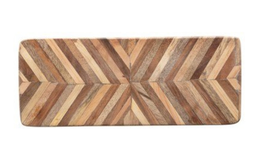 Chevron Pattern Mango Wood Cutting Board