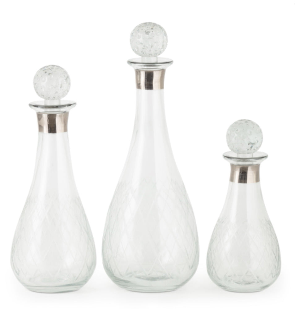 Mulligan Glass Bottles- Set of 3