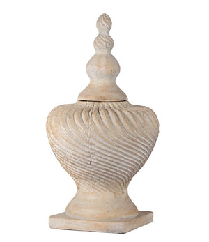 
                  
                    Antique Lidded Swirl Vase
                  
                