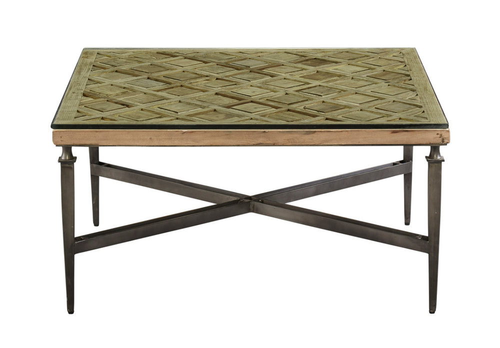Wood/glass coffee table