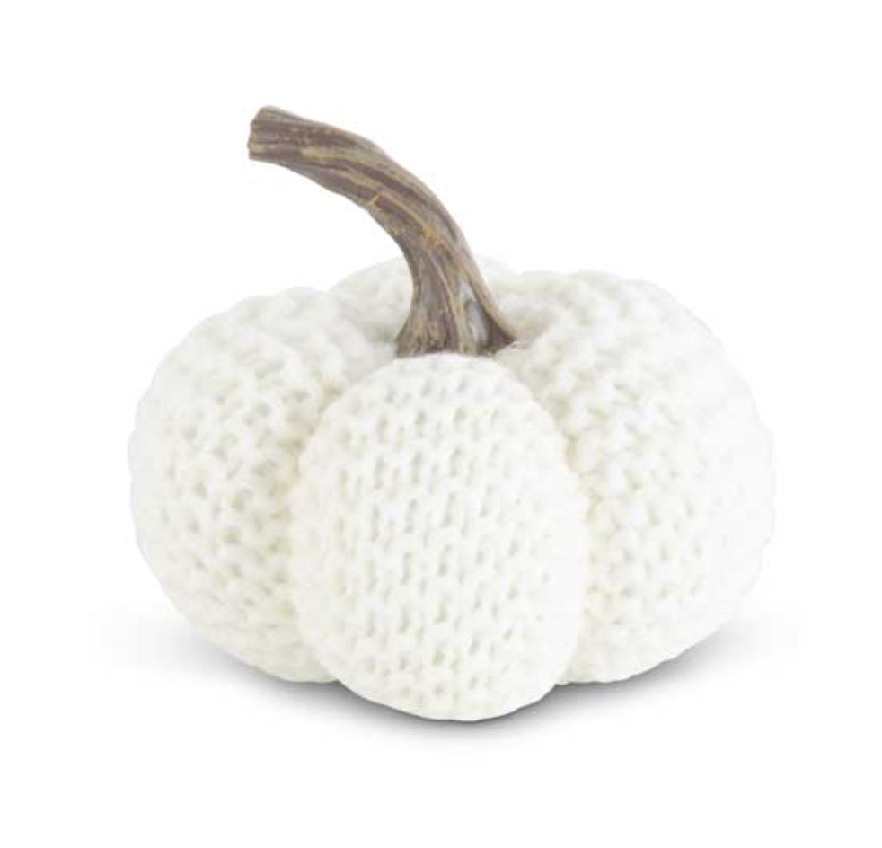 
                  
                    White Knit Stuffed Pumpkin - 5.75in
                  
                