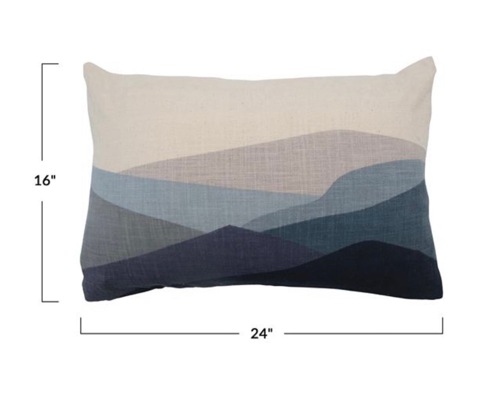 
                  
                    Multi Blue Mountain Lumbar Pillow
                  
                