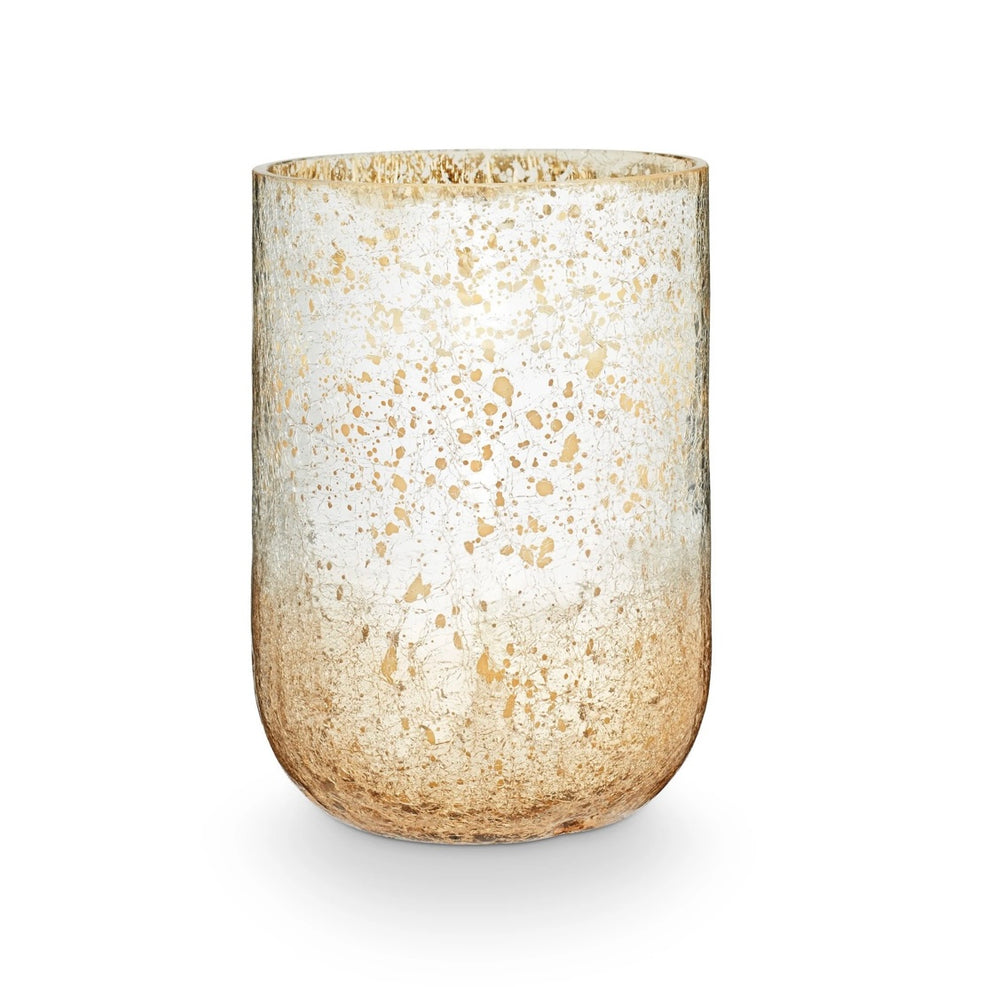 Illume Balsam & Cedar Large Crackle Glass Candle
